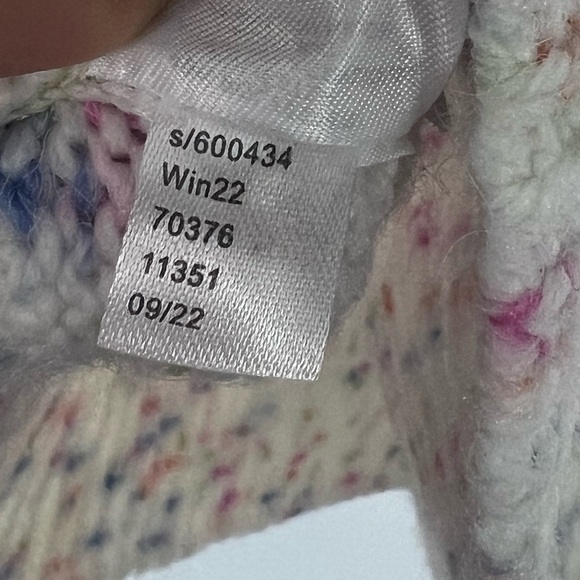 Loft Flecked Fair Isle Mock Neck Sweater XS - Picture 10 of 11